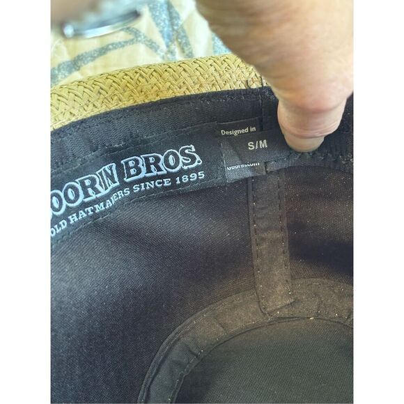 Goorin Bros paper straw fedora hat, sm/med nearly new - Picture 6 of 7
